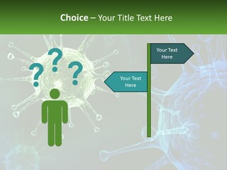A Group Of Blue And Green Cells With The Words Name Of Presentation PowerPoint Template