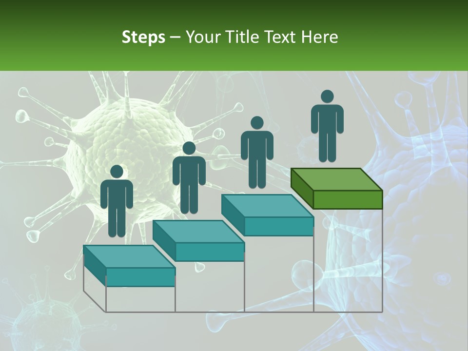 A Group Of Blue And Green Cells With The Words Name Of Presentation PowerPoint Template