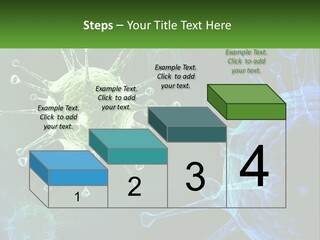 A Group Of Blue And Green Cells With The Words Name Of Presentation PowerPoint Template