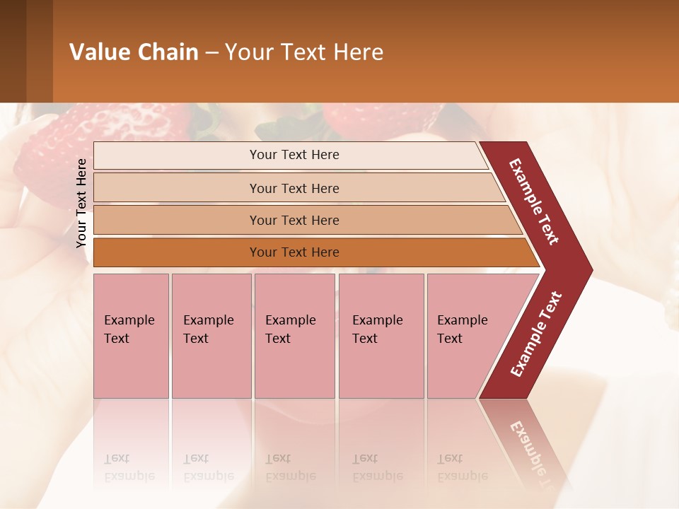 A Woman Holding Two Strawberries Over Her Eyes PowerPoint Template