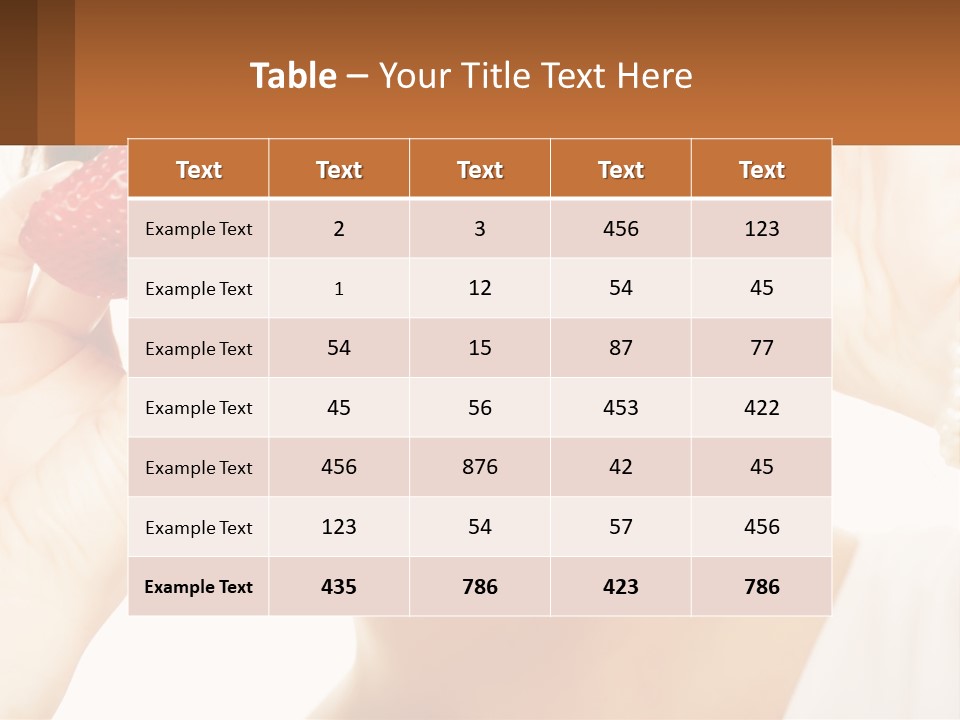 A Woman Holding Two Strawberries Over Her Eyes PowerPoint Template