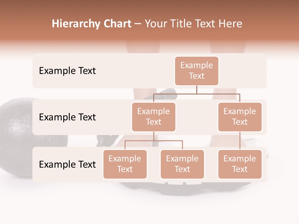 A Person Standing On A Scale With A Ball And Chain PowerPoint Template