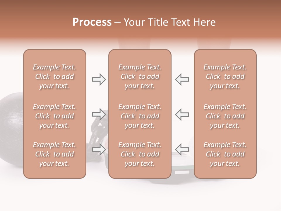 A Person Standing On A Scale With A Ball And Chain PowerPoint Template