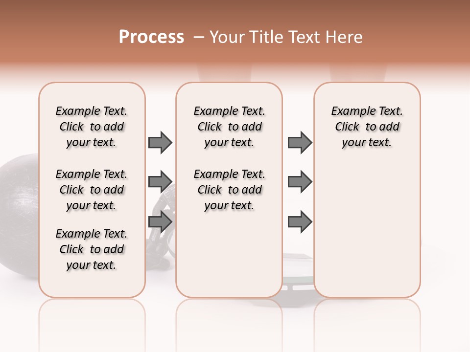 A Person Standing On A Scale With A Ball And Chain PowerPoint Template