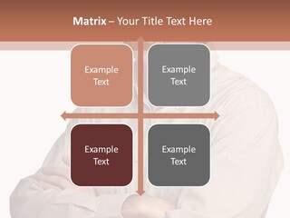 A Man In A Hat Is Standing With His Arms Crossed PowerPoint Template