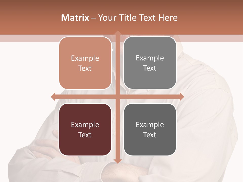 A Man In A Hat Is Standing With His Arms Crossed PowerPoint Template