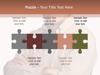 A Man In A Hat Is Standing With His Arms Crossed PowerPoint Template