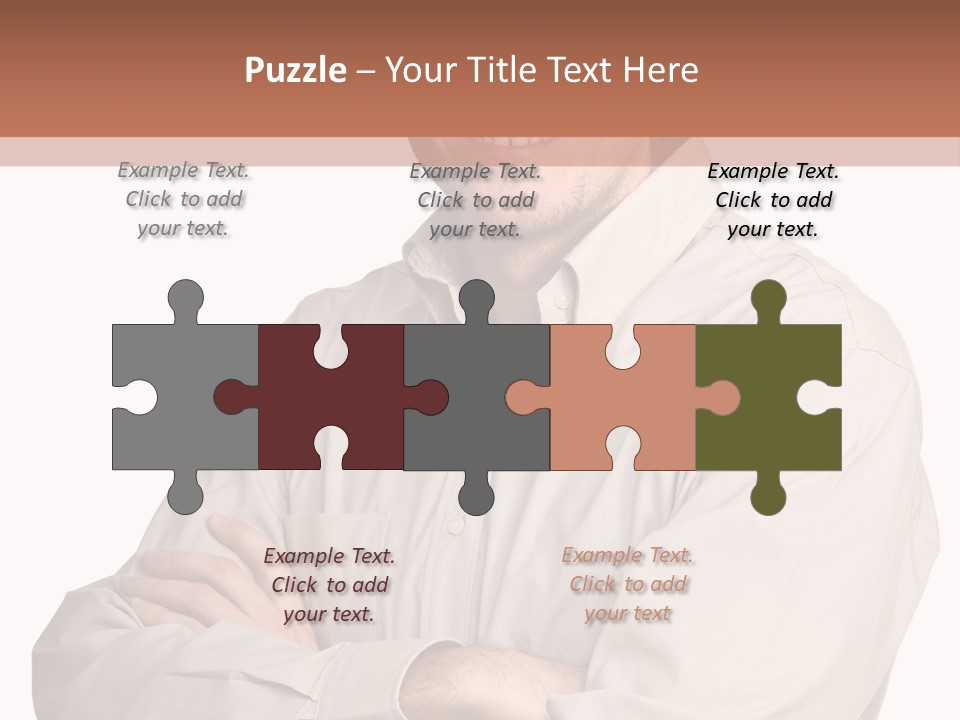 A Man In A Hat Is Standing With His Arms Crossed PowerPoint Template