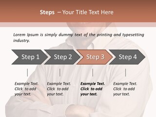 A Man In A Hat Is Standing With His Arms Crossed PowerPoint Template