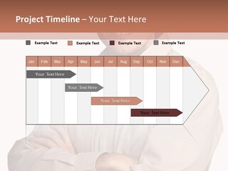 A Man In A Hat Is Standing With His Arms Crossed PowerPoint Template