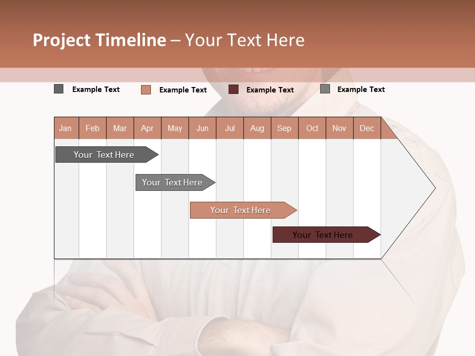 A Man In A Hat Is Standing With His Arms Crossed PowerPoint Template