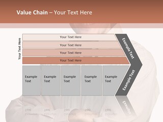 A Man In A Hat Is Standing With His Arms Crossed PowerPoint Template