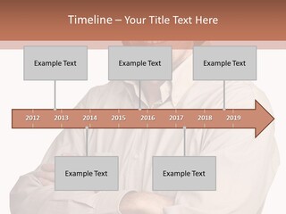 A Man In A Hat Is Standing With His Arms Crossed PowerPoint Template