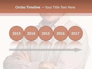 A Man In A Hat Is Standing With His Arms Crossed PowerPoint Template