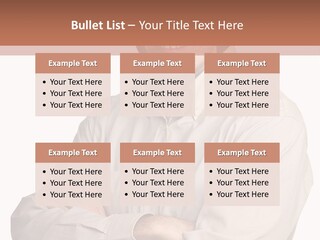 A Man In A Hat Is Standing With His Arms Crossed PowerPoint Template