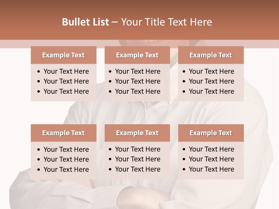 A Man In A Hat Is Standing With His Arms Crossed PowerPoint Template