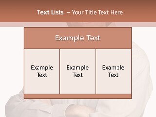 A Man In A Hat Is Standing With His Arms Crossed PowerPoint Template