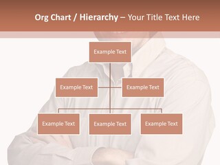 A Man In A Hat Is Standing With His Arms Crossed PowerPoint Template