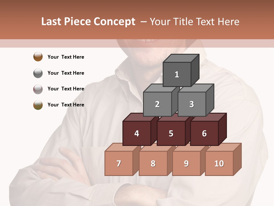 A Man In A Hat Is Standing With His Arms Crossed PowerPoint Template