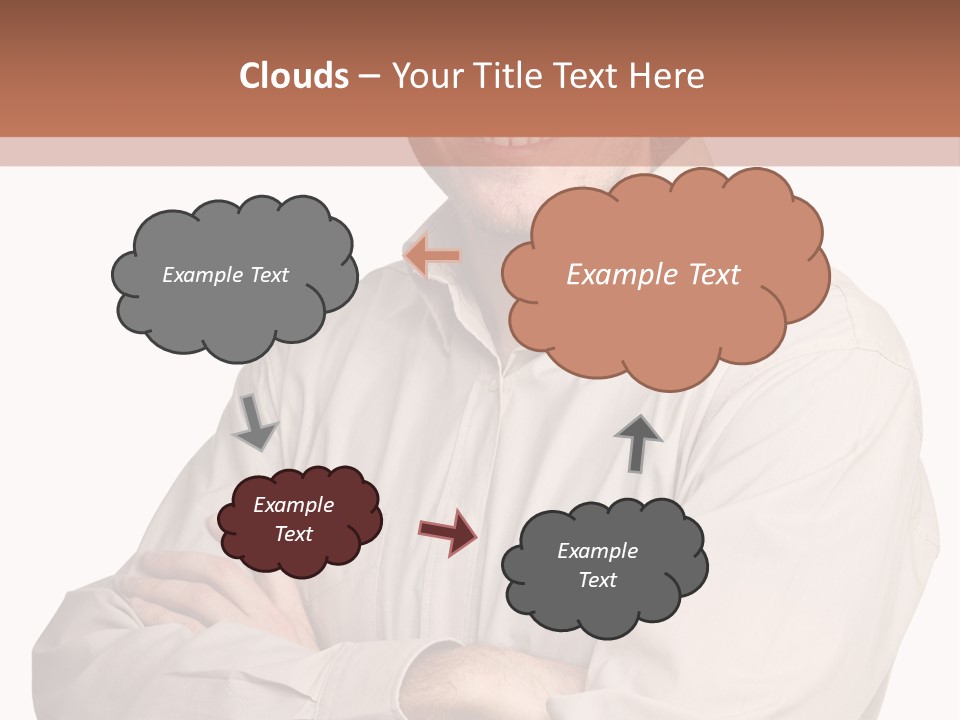 A Man In A Hat Is Standing With His Arms Crossed PowerPoint Template