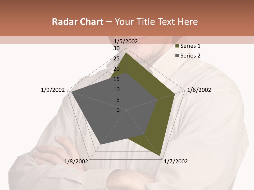 A Man In A Hat Is Standing With His Arms Crossed PowerPoint Template