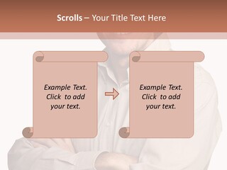 A Man In A Hat Is Standing With His Arms Crossed PowerPoint Template