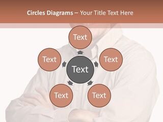 A Man In A Hat Is Standing With His Arms Crossed PowerPoint Template