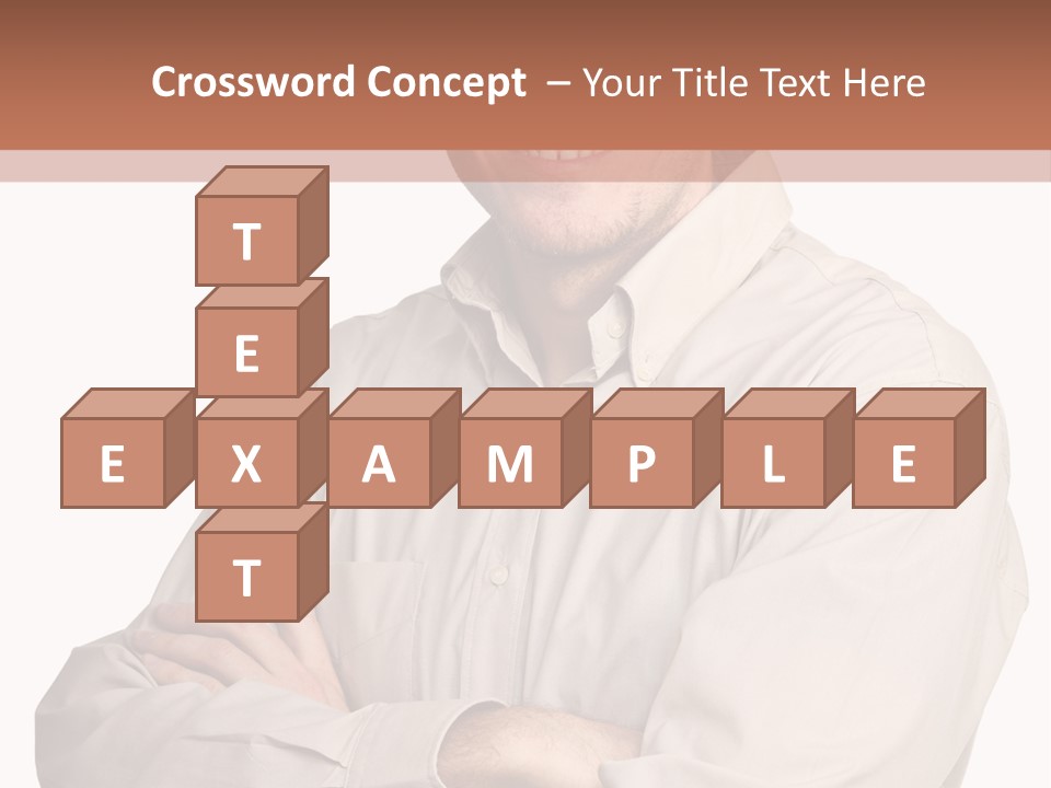 A Man In A Hat Is Standing With His Arms Crossed PowerPoint Template