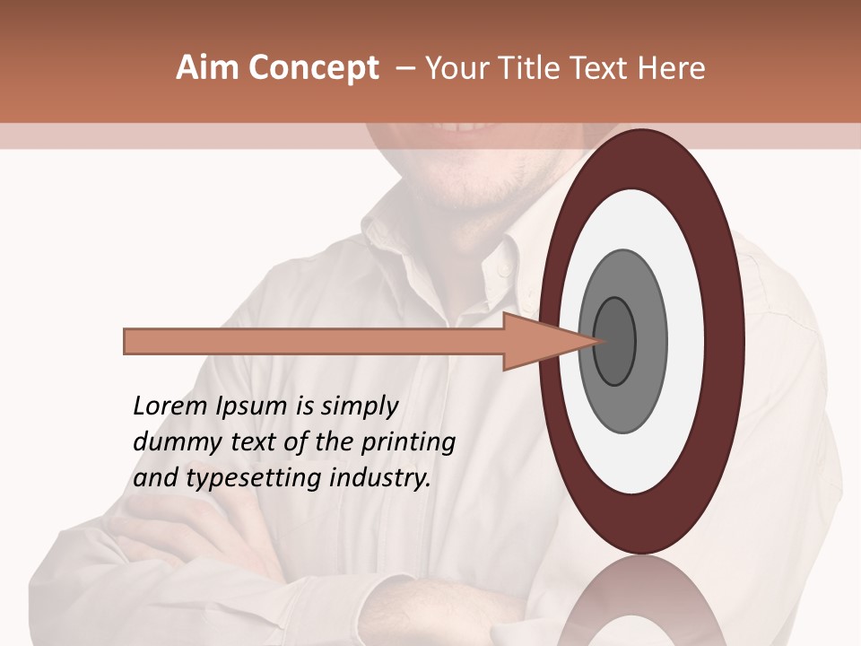 A Man In A Hat Is Standing With His Arms Crossed PowerPoint Template