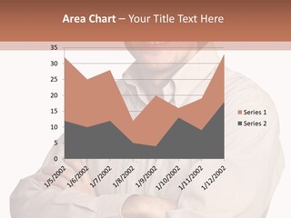 A Man In A Hat Is Standing With His Arms Crossed PowerPoint Template