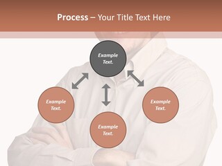 A Man In A Hat Is Standing With His Arms Crossed PowerPoint Template