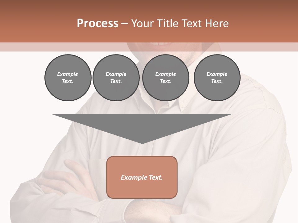 A Man In A Hat Is Standing With His Arms Crossed PowerPoint Template