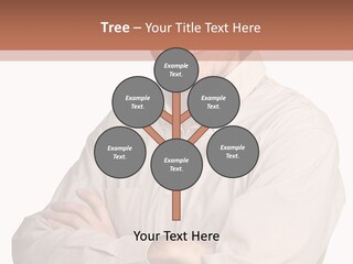 A Man In A Hat Is Standing With His Arms Crossed PowerPoint Template