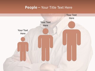 A Man In A Hat Is Standing With His Arms Crossed PowerPoint Template