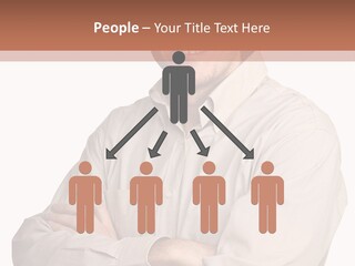 A Man In A Hat Is Standing With His Arms Crossed PowerPoint Template