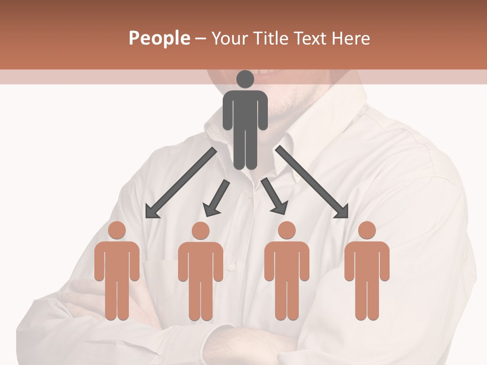 A Man In A Hat Is Standing With His Arms Crossed PowerPoint Template