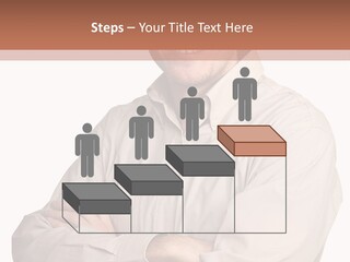 A Man In A Hat Is Standing With His Arms Crossed PowerPoint Template