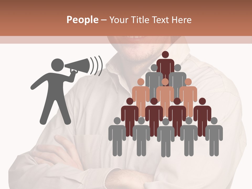 A Man In A Hat Is Standing With His Arms Crossed PowerPoint Template