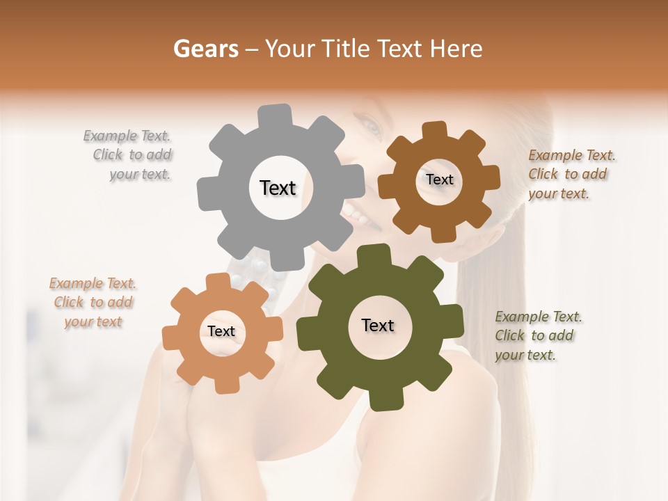 A Beautiful Woman Holding A Pill Pill Powerpoint Presentation Template PowerPoint Template