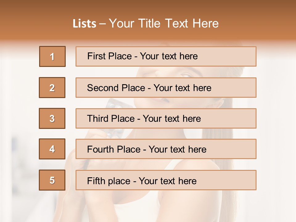 A Beautiful Woman Holding A Pill Pill Powerpoint Presentation Template PowerPoint Template