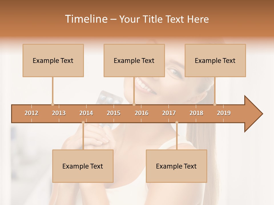 A Beautiful Woman Holding A Pill Pill Powerpoint Presentation Template PowerPoint Template