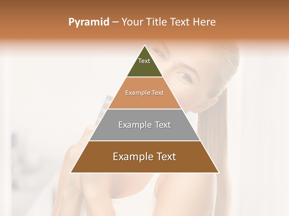 A Beautiful Woman Holding A Pill Pill Powerpoint Presentation Template PowerPoint Template