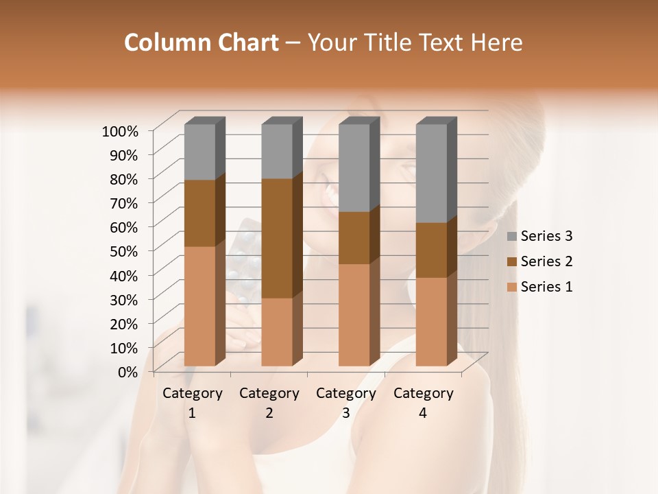 A Beautiful Woman Holding A Pill Pill Powerpoint Presentation Template PowerPoint Template