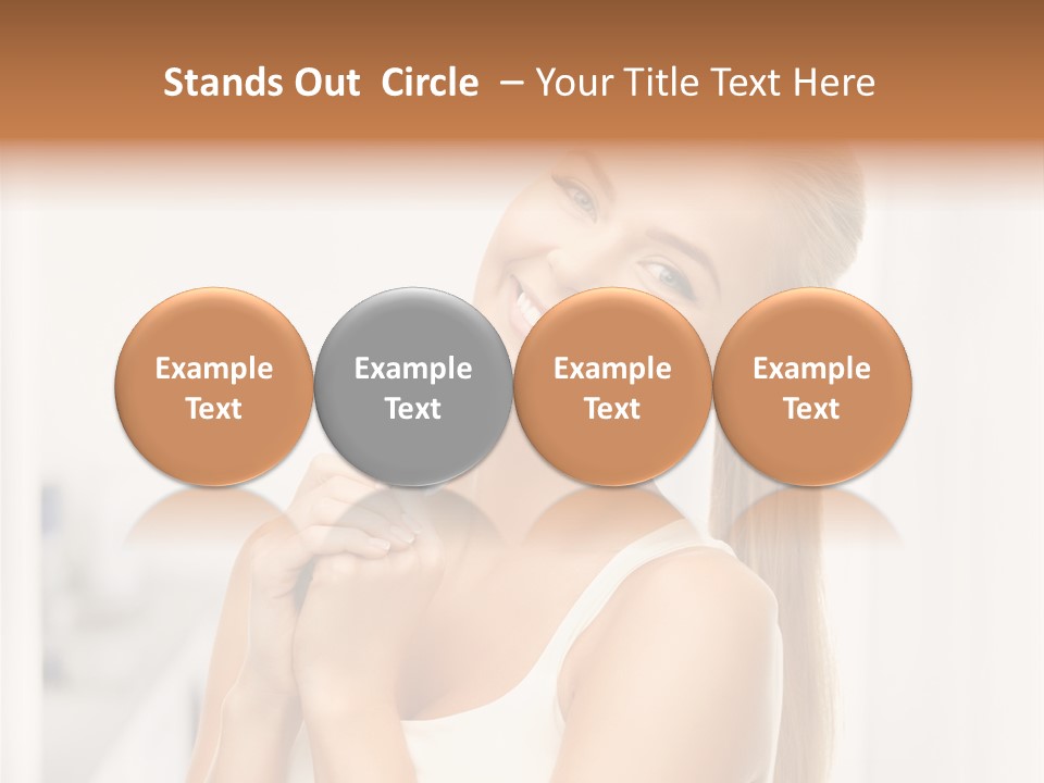 A Beautiful Woman Holding A Pill Pill Powerpoint Presentation Template PowerPoint Template