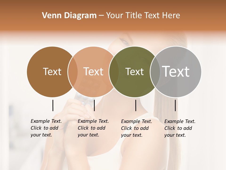 A Beautiful Woman Holding A Pill Pill Powerpoint Presentation Template PowerPoint Template