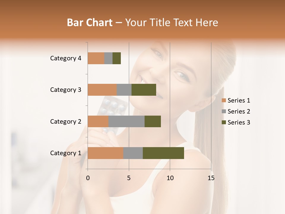 A Beautiful Woman Holding A Pill Pill Powerpoint Presentation Template PowerPoint Template