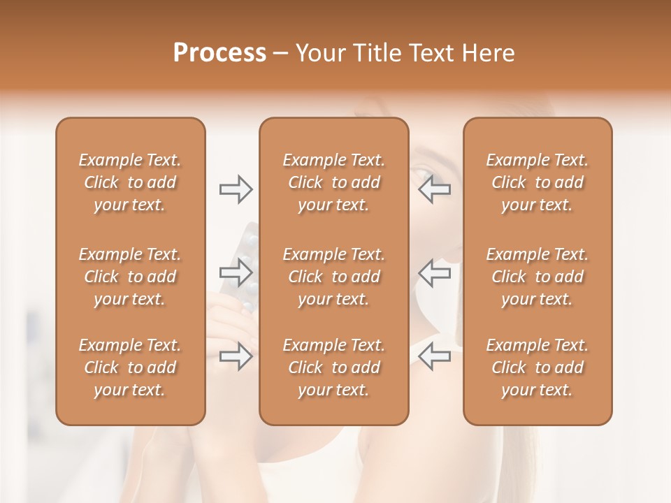 A Beautiful Woman Holding A Pill Pill Powerpoint Presentation Template PowerPoint Template