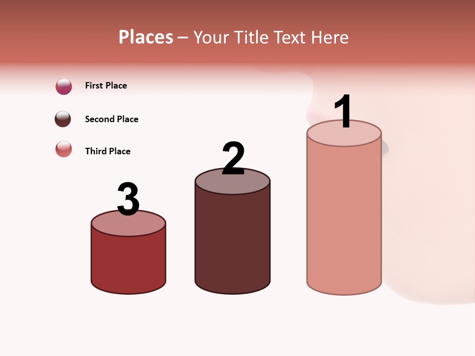 A Woman With Her Mouth Open And Tongue Out PowerPoint Template