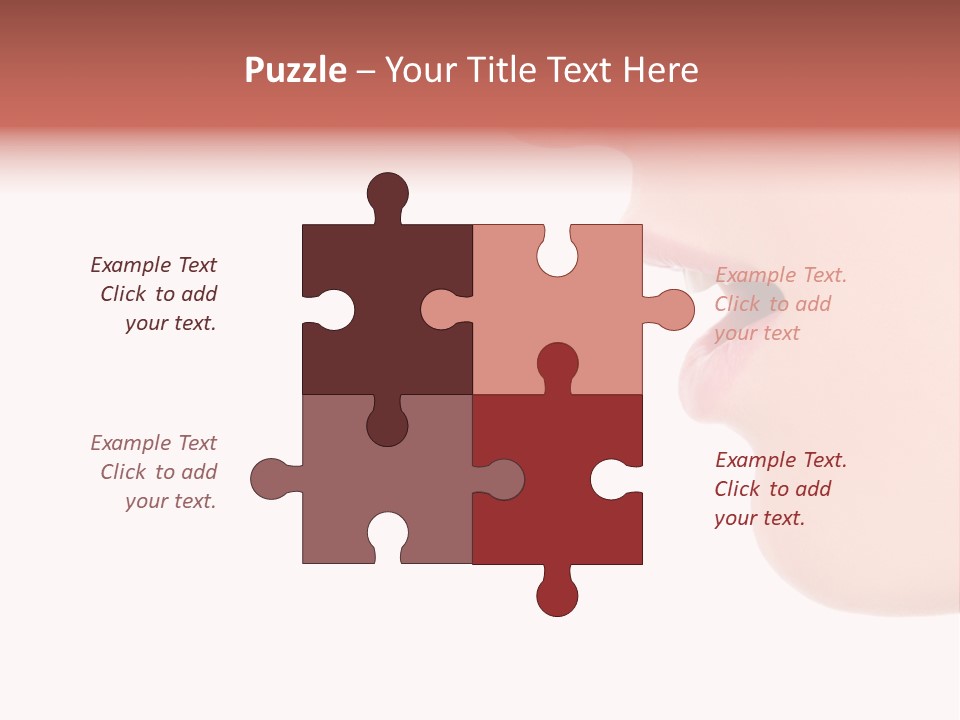 A Woman With Her Mouth Open And Tongue Out PowerPoint Template