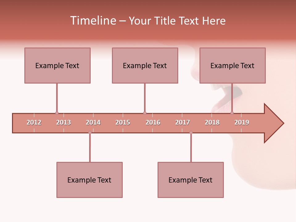 A Woman With Her Mouth Open And Tongue Out PowerPoint Template